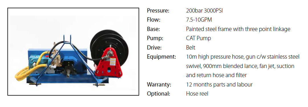 660 PTO Pressure Washers